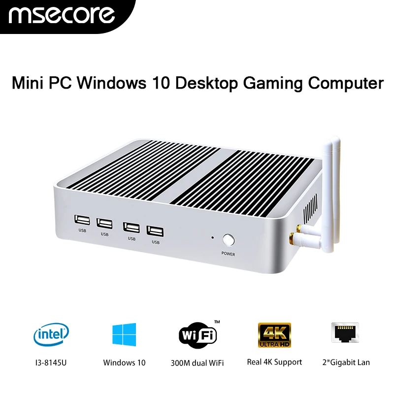 

Игровой мини-ПК MSECORE Intel i3 8145U, Windows 10, DDR4, 128 ГБ, 256 ГБ SSD
