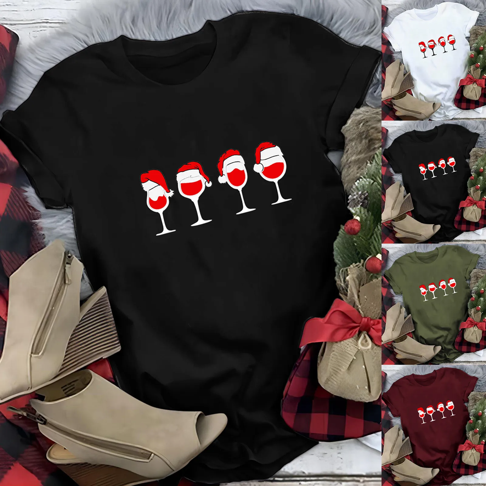 

Хлопковые летние рубашки для женщин, Повседневная Веселая футболка с круглым вырезом и рисунком под стекло, футболка с коротким рукавом, Мя...