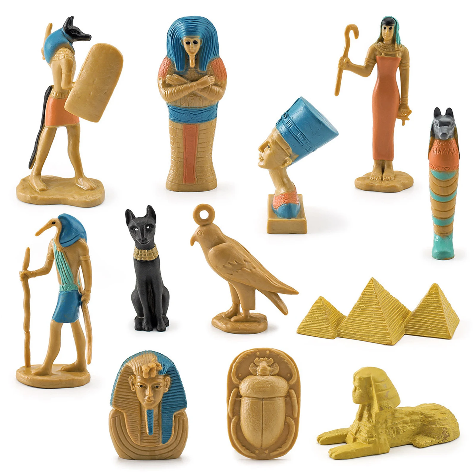 12 шт. старинные египетские бриллианты пирамиды Сфинкс королева неfertiti