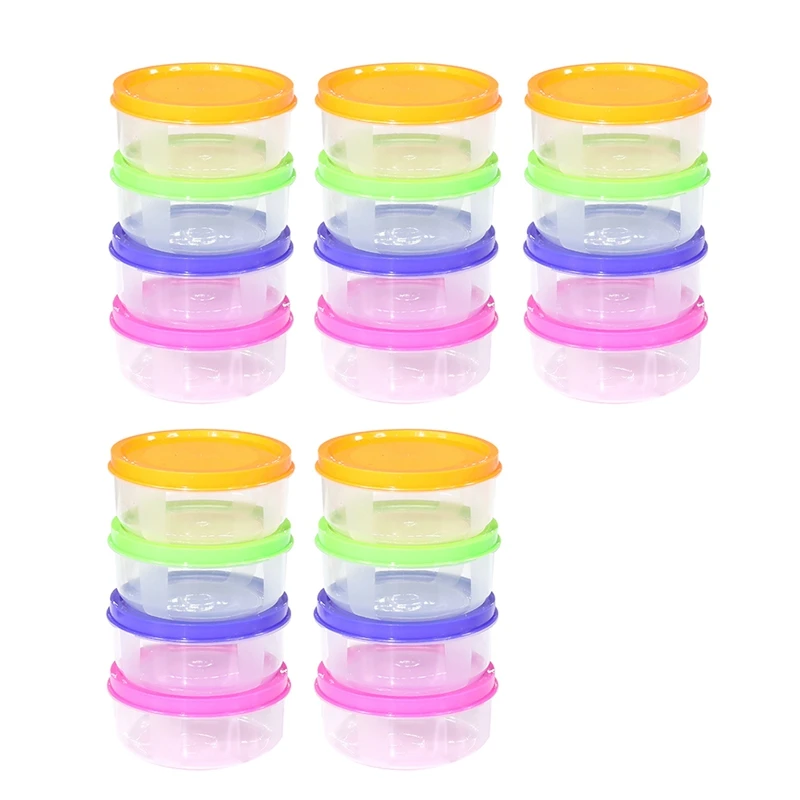 

20Pcs Food Storage Cup Breast Milk Preservation Leakproof Supplement Bowl Snack Sorting Box Children Dustproof Drop Seal