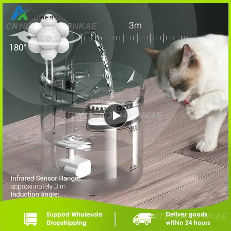 

1/2/3PCS Easy To Disassemble And Clean Fully Automatic Pet Fountain Durable Bowl Type Water Dispenser Environmental Protection