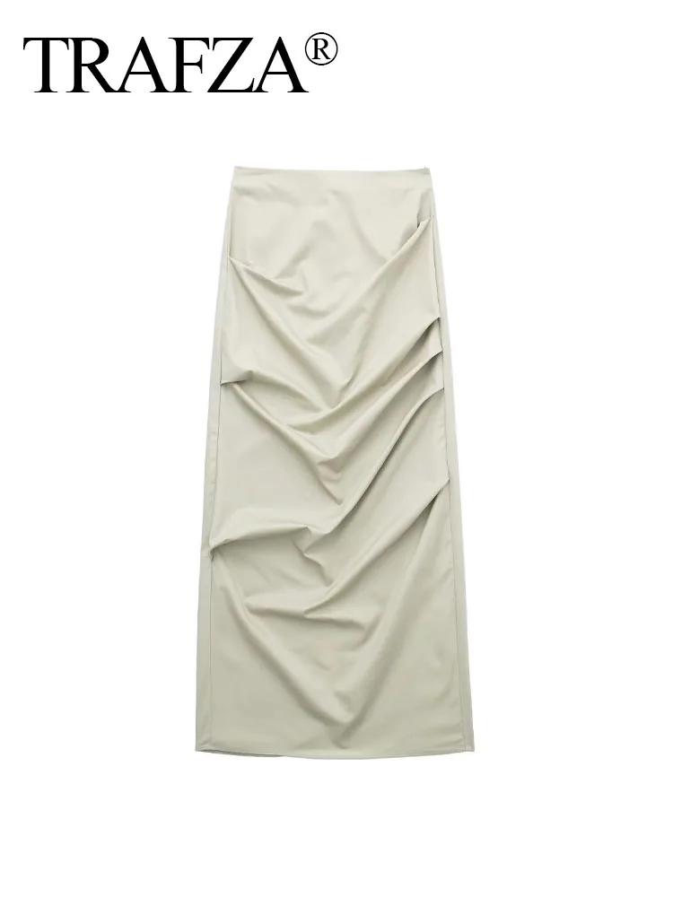 

Юбка женская однотонная длиной до щиколотки, на молнии, 2 цвета