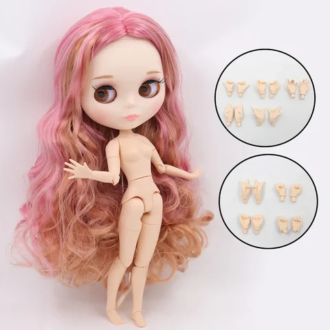 Blyth Doll Somente na Rússia DBS ICY, couro branco, corpo de dobradiça, 1/6 BJD, preço especial, OB24, brinquedo como presente