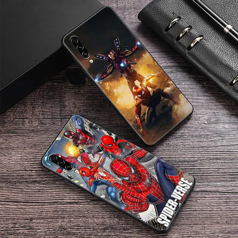 

Spiderman Iron Man Marvel Case For Samsung Galaxy A30 A30S A50 S A20E A20 A40 A70 A10 E Note 8 9 10 20 Ultra Silicone Back Cover