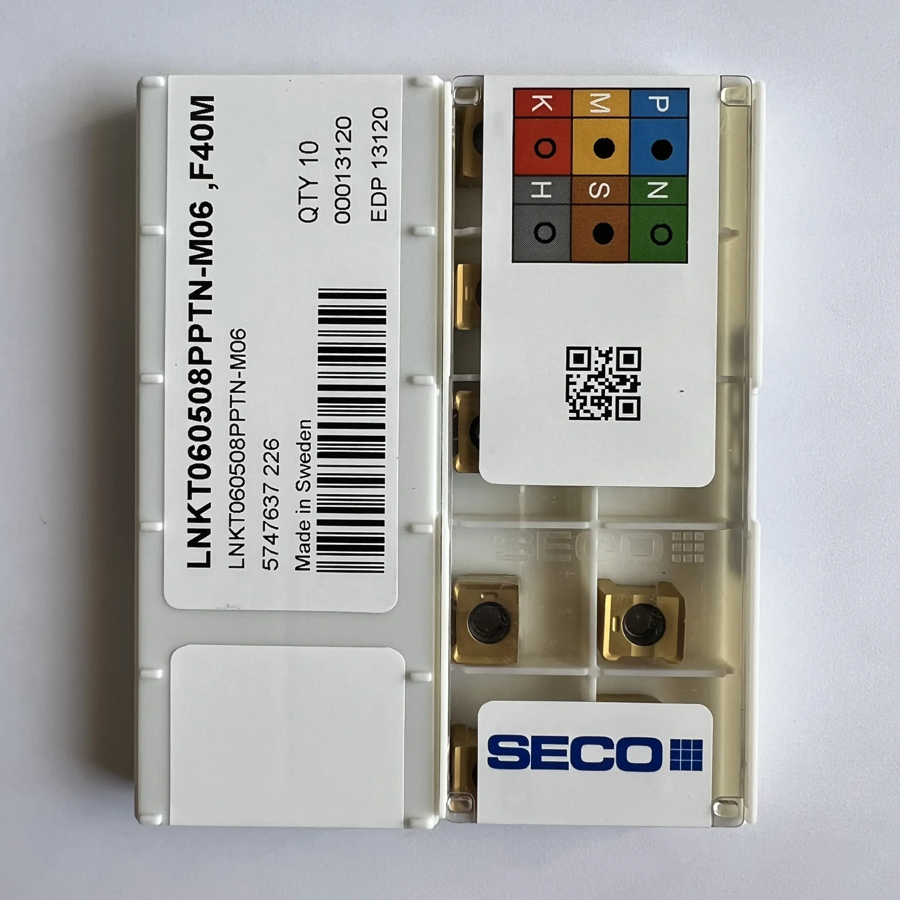 Оригинальное лезвие LNKT 060508 PPTN-M06, F40M  твердосплавное лезвие с ЧПУ, 10 шт. (art.: 3920c8befe283) - 3920c8befe283