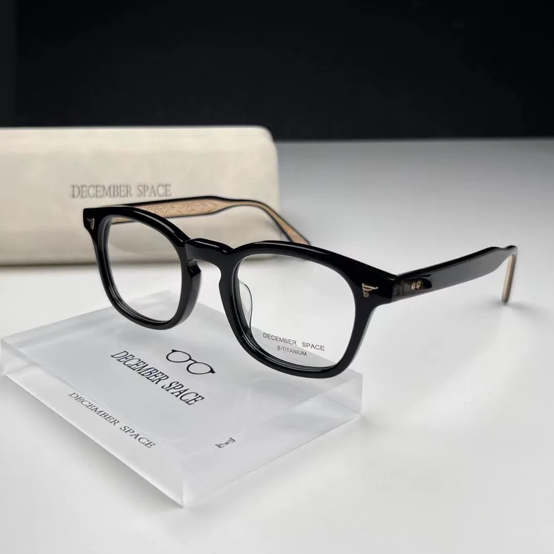 

Korea DECEMBER SPACE Brand glasses frame men Retro myopia prescription eyeglasses women TH8065 acetate retro optical eyewear