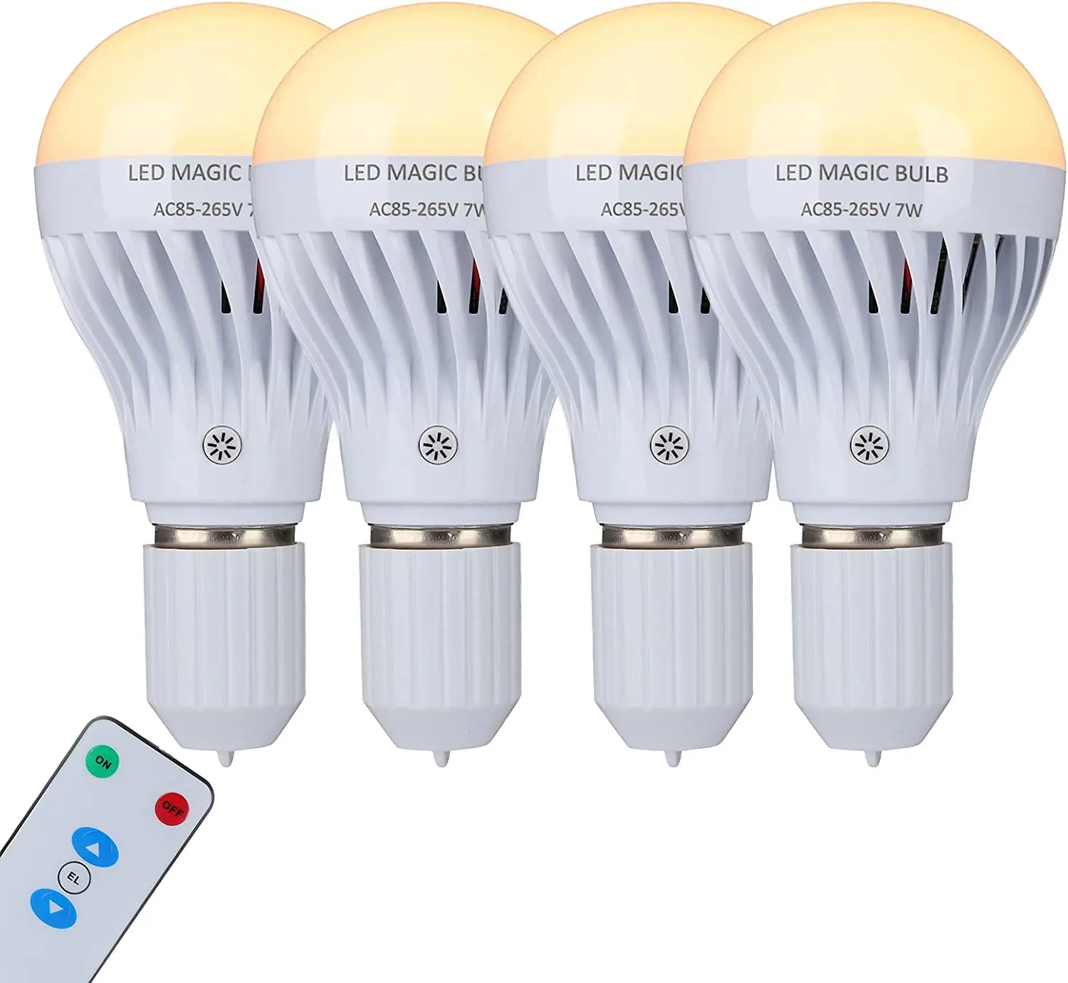 warm white 4pcs Emergency bulb lamp rechargeable table lamp power failure light on magic bulb