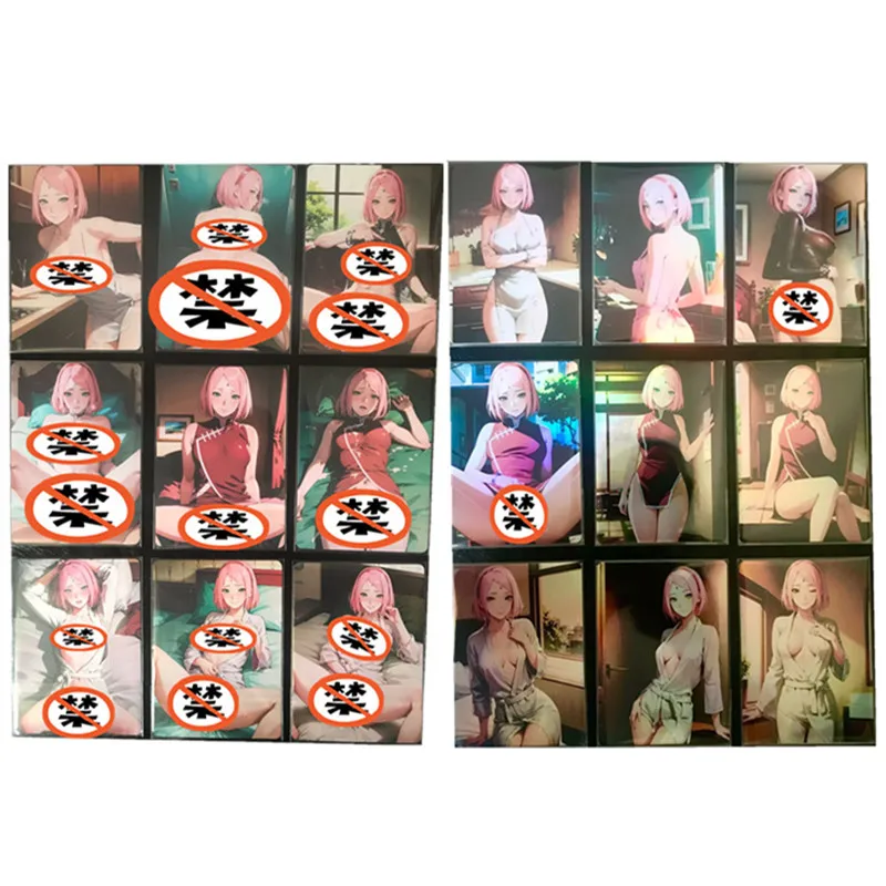

9pcs/set Anime NARUTO Haruno Sakura ACG Sexy Toys Hobbies Hobby Collectibles Game Collection Anime Cards