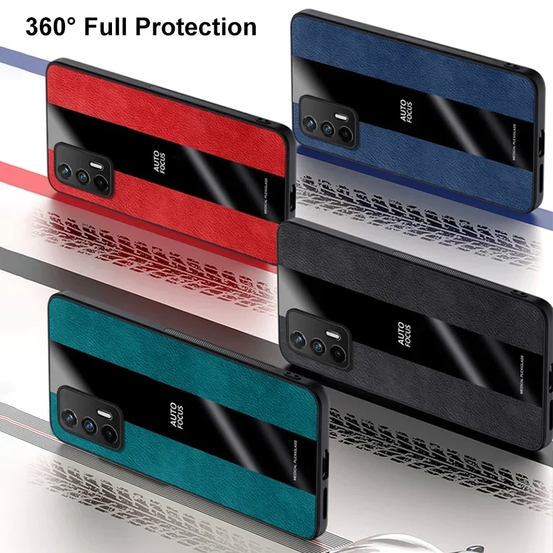 Чехол из искусственной кожи с кольцом-держателем для Meizu 18 18S Pro роскошный