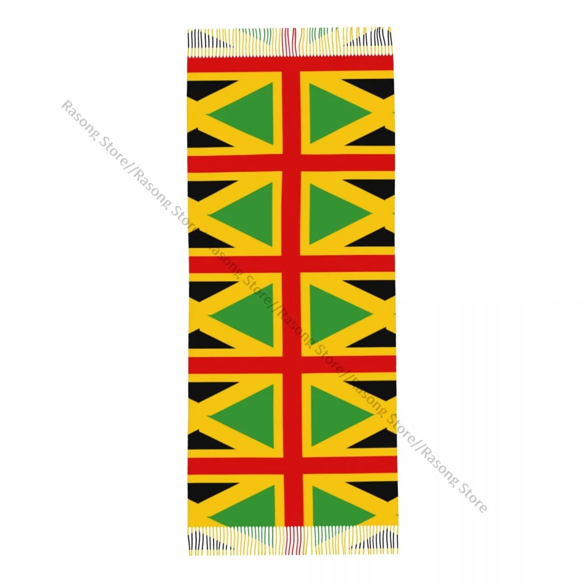 Осенне-зимние теплые шарфы с английским флагом Ямайки модная шаль кисточками