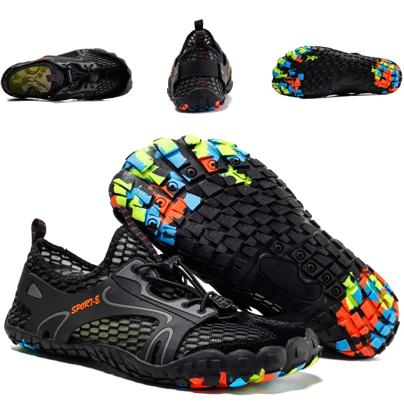 Hiking Shoes Waterproof Shoes Elastic Men Women Sneakers Shockproof Jogging Sneakers Outdoor Climbing Trekking Water Shoes Soft