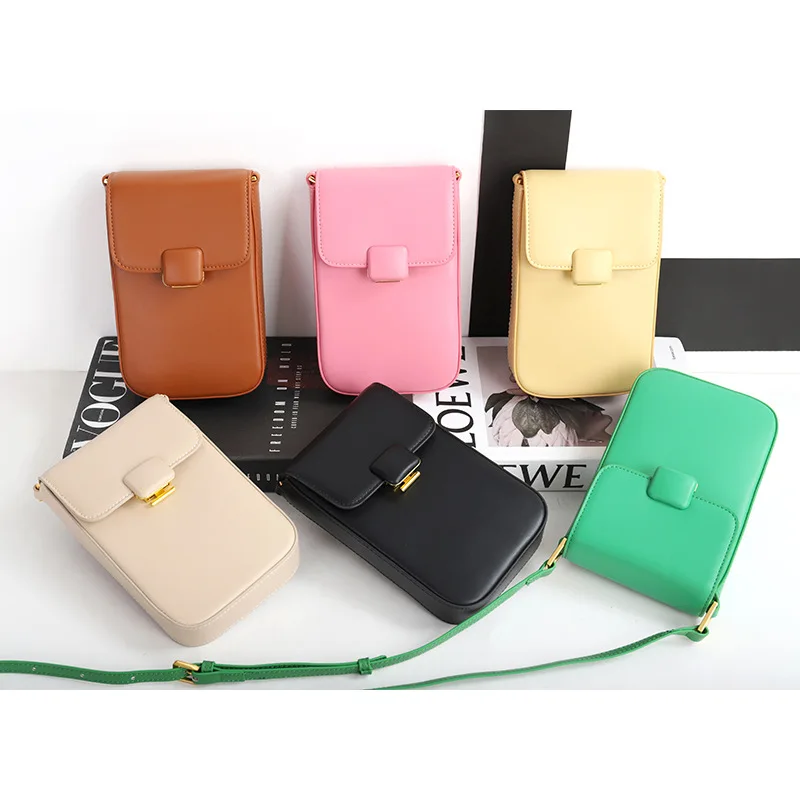 

Classic Hot Selling High Quality Leather Flap Crossbody Bag Women Designer Square Buckle Leather Box Shoulder Bag Mini Handbags