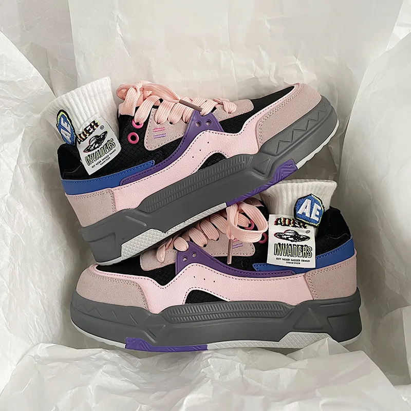 

Original Design Elevated Shoes Couple Dad Shoes Versatile Student Thick Sole Breathable Casual Sports Shoes Sneakers Men Shoes