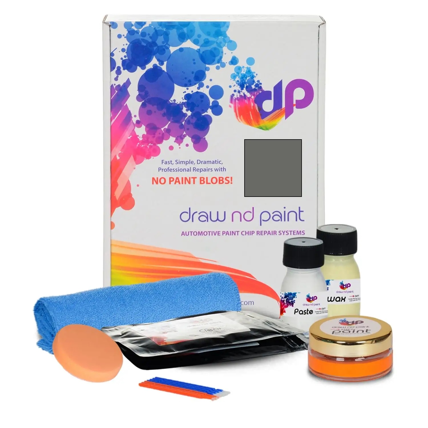 

DrawndPaint compatible with Toyota Automotive Touch Up Paint - GRAY MET - 11 GY09 - Essential Care