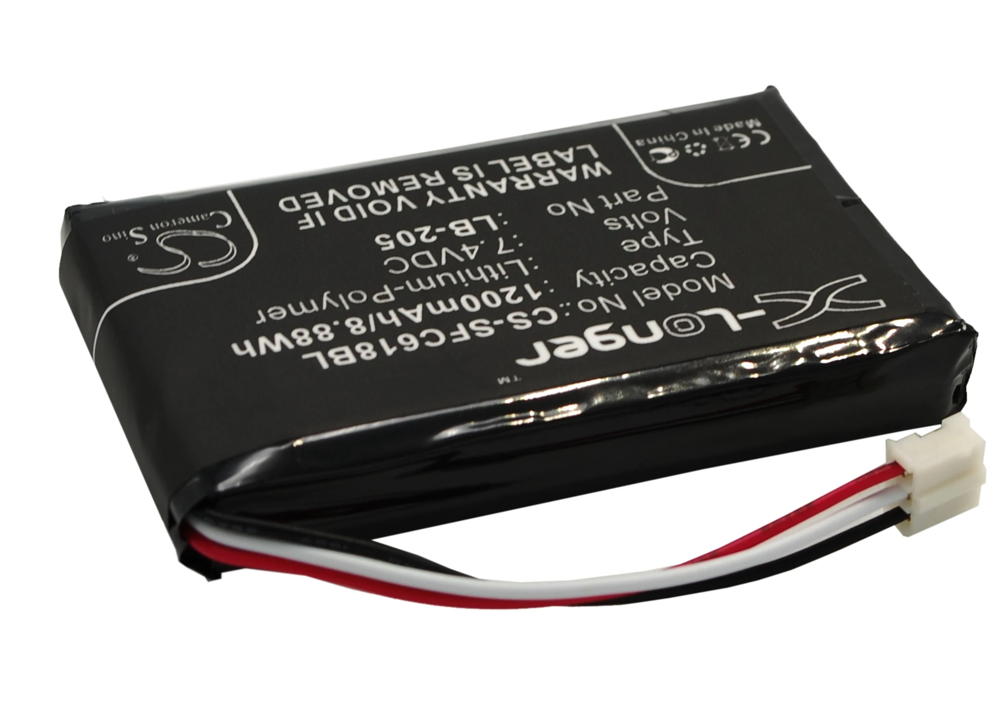 CS 1200 мАч/8.88Wh батарея для Safescan 6185 131-0477 LB-205