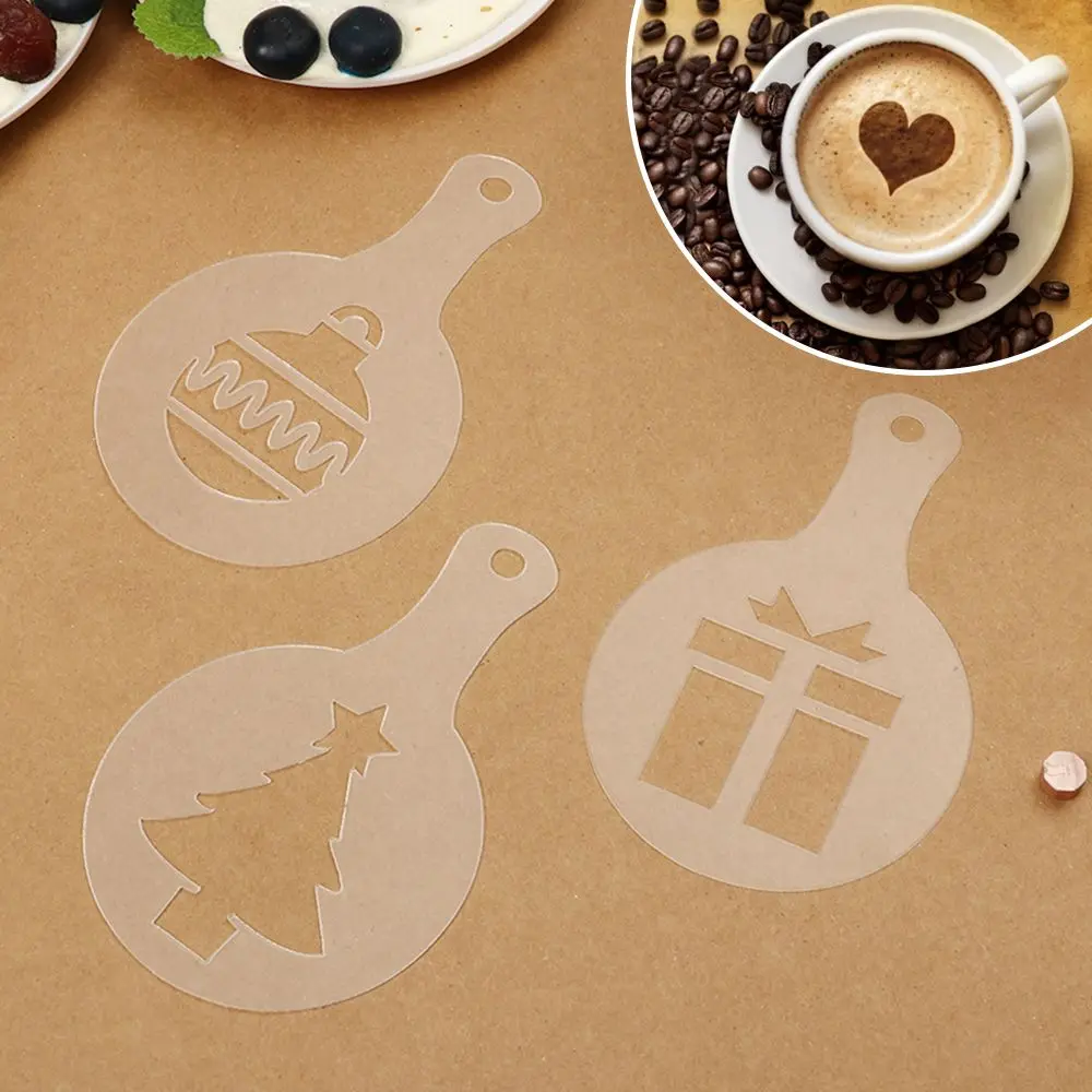 

Plastic Cake Decorating Kitchen Accessories Coffeeware Fancy Drawing Mold Biscuit Mold Coffee Stencil Cookies Mould