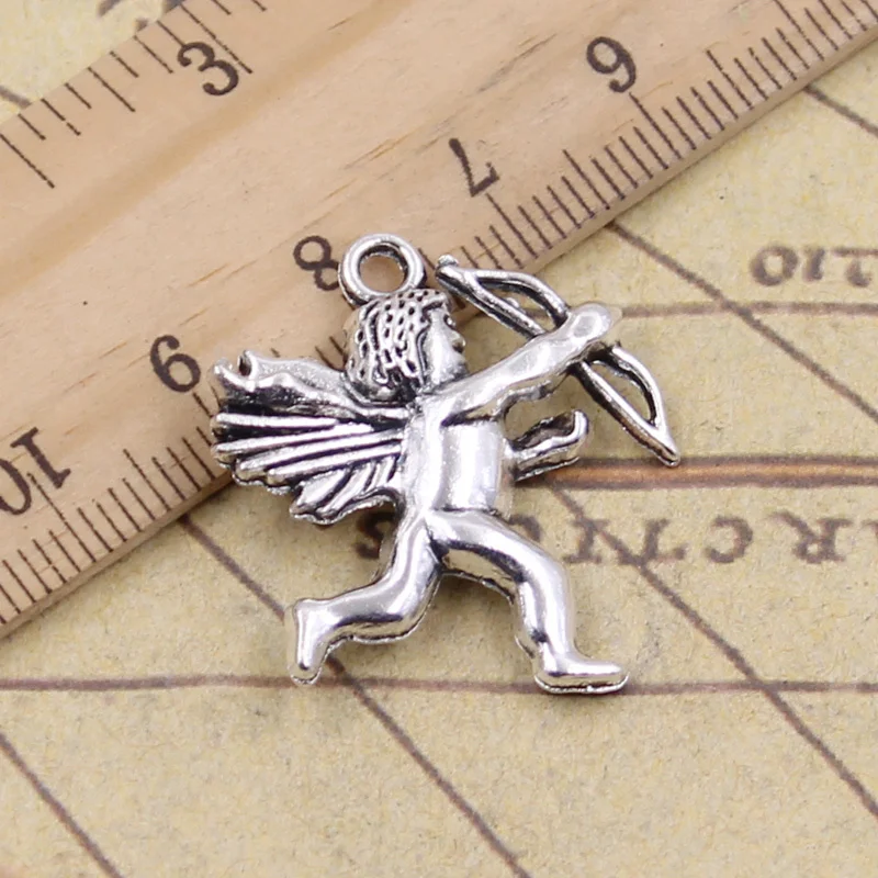 

15pcs Charms Love Angel Cupid 29x26mm Tibetan Silver Color Pendants Antique Jewelry Making DIY Handmade Craft