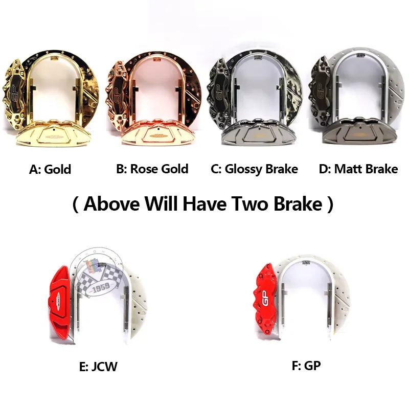 Совершенно новый глянцевый/матовый JCW GP стиль пластиковый брелок для mini Cooper F55 F56