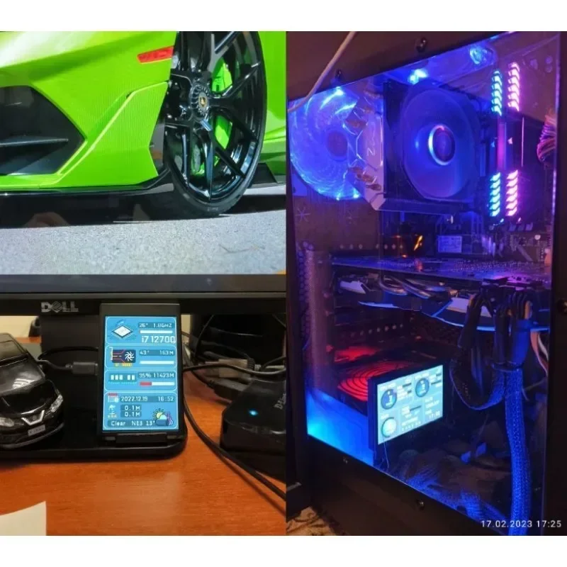 Компьютер с дополнительным экраном для процессора графического монитора