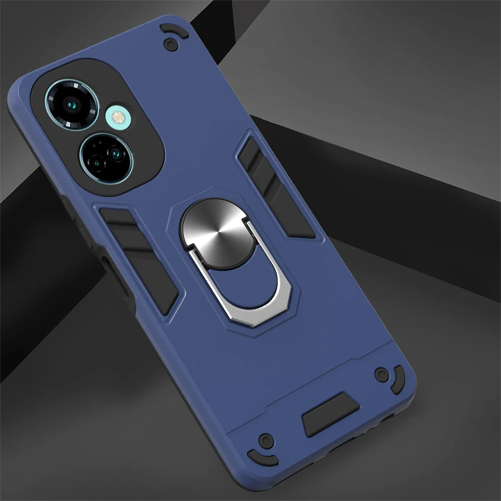 

Case for Tecno Camon 19 Pro 5G Neo Luxury Armor Shockproof Car Magnetic Ring Holder Phone Cover Camon19 Camon19Pro5G Camon19NEO