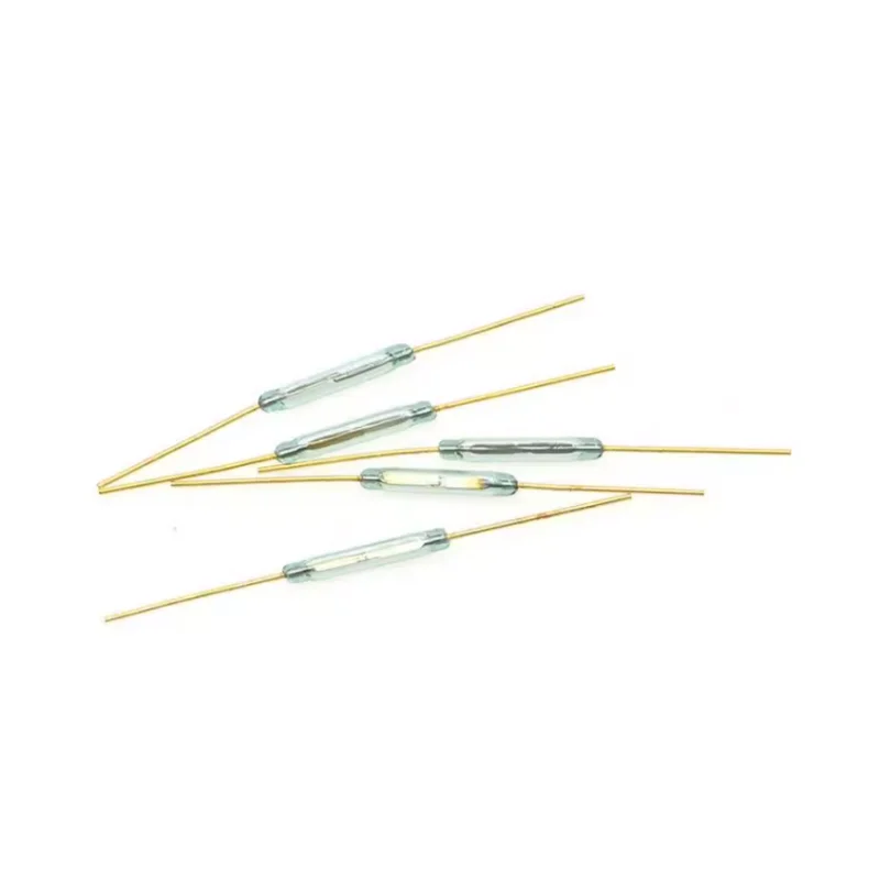 

10PCS MKA-14103 Tone Leads Glass N/O SPST Reed Switch 10-15AT 2 x 14mm A