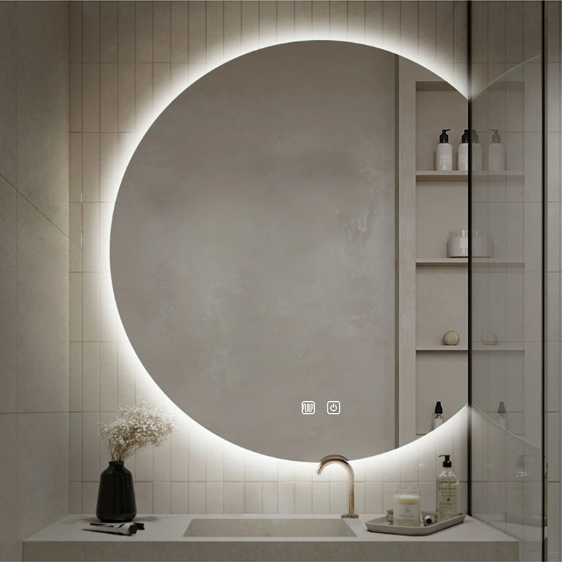 Умное зеркало для ванной 60 см 23 62 дюйма с подсветкой без рамки серебристое