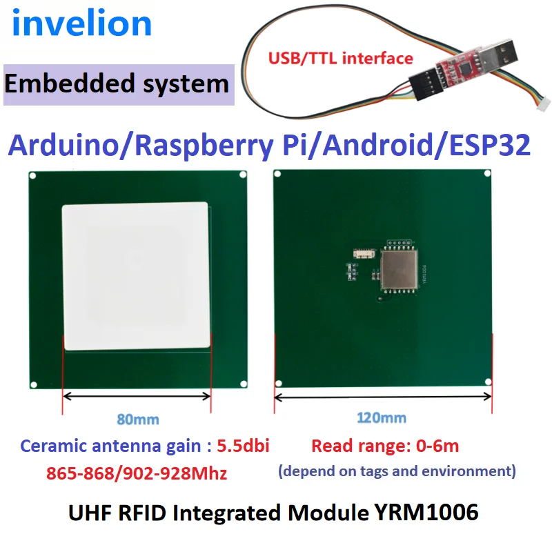 

UHF RFID модуль YRM100 для Raspberry Pi