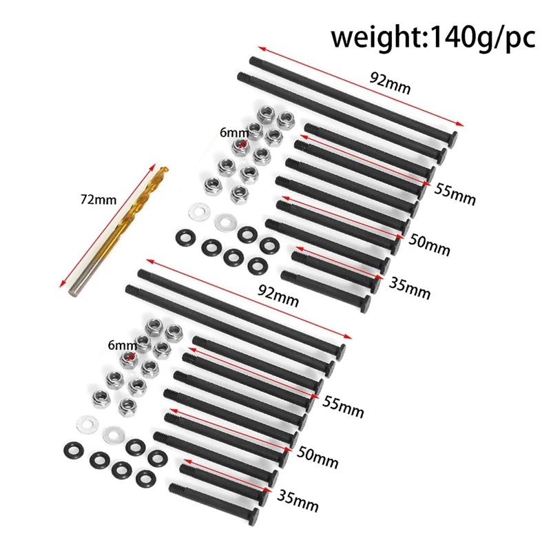 Передняя и задняя подвеска со средней углеродистой сталью рычаг PIN для 1/8 6S-MAXX SLASH