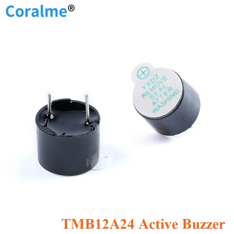 

10pcs TMB12A24 Active Buzzer Integrated 24V 12*9.5mm 12X9.5mm Speaker