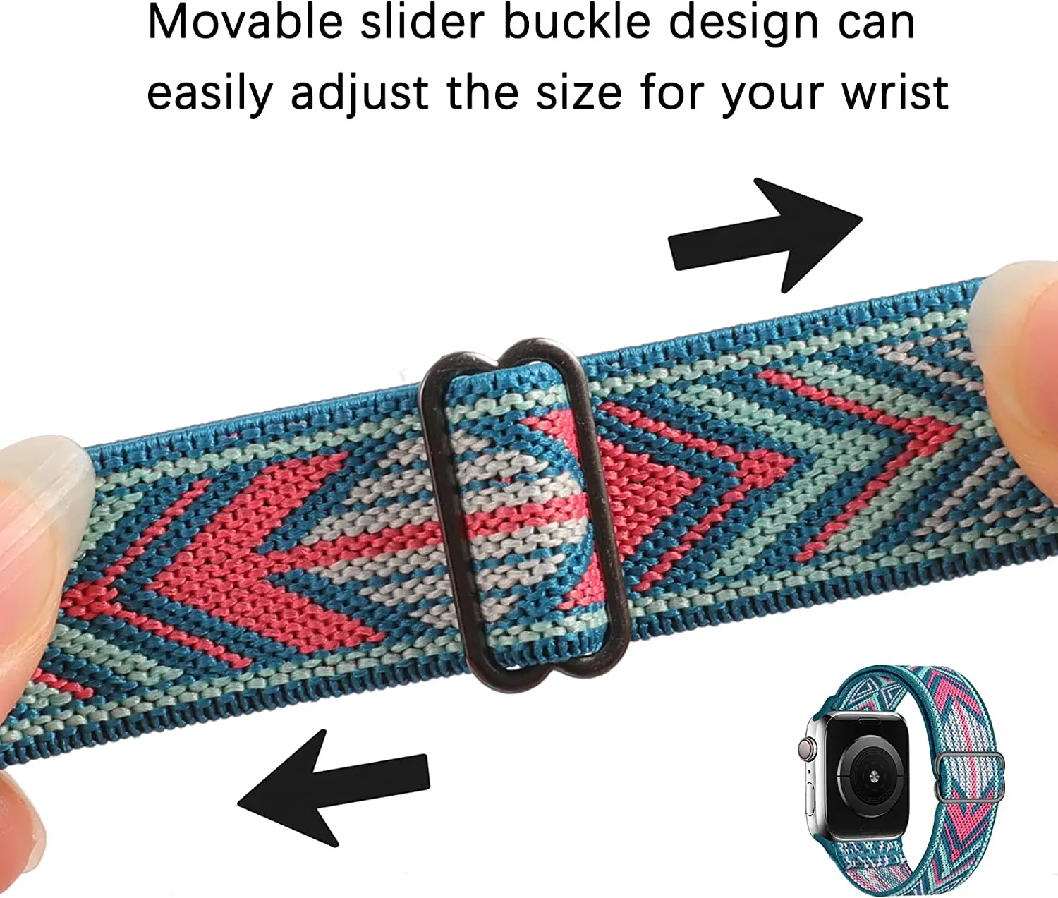 Nylon Loop Strap for Apple Watch Band 45mm 44mm 49mm 41mm 40mm 42mm Adjustable Elastic Bracelet iWatch Series 8 7 6 5 SE 4 Ultra