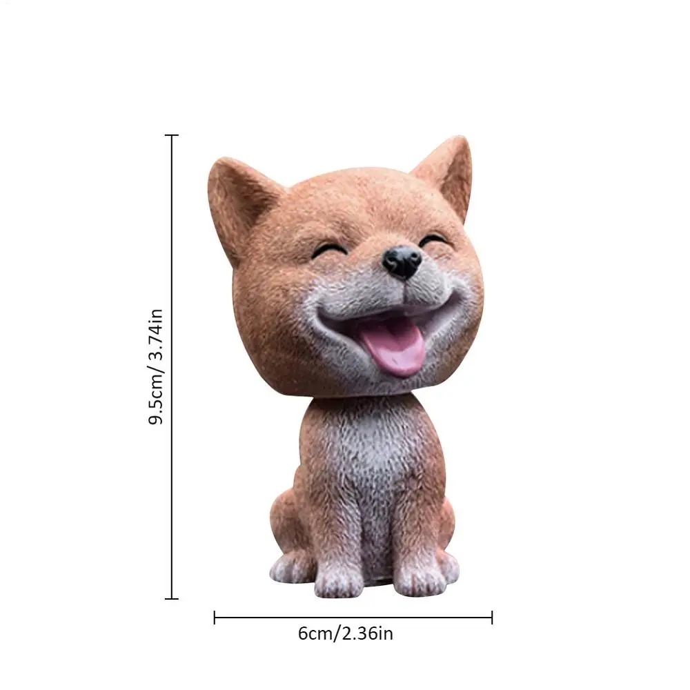 

Потрясающая голова, украшение для собаки, смола, милое украшение в виде пупса, качающаяся встряхивающая голова, куклы, подарок для интерьера автомобиля, домашней комнаты