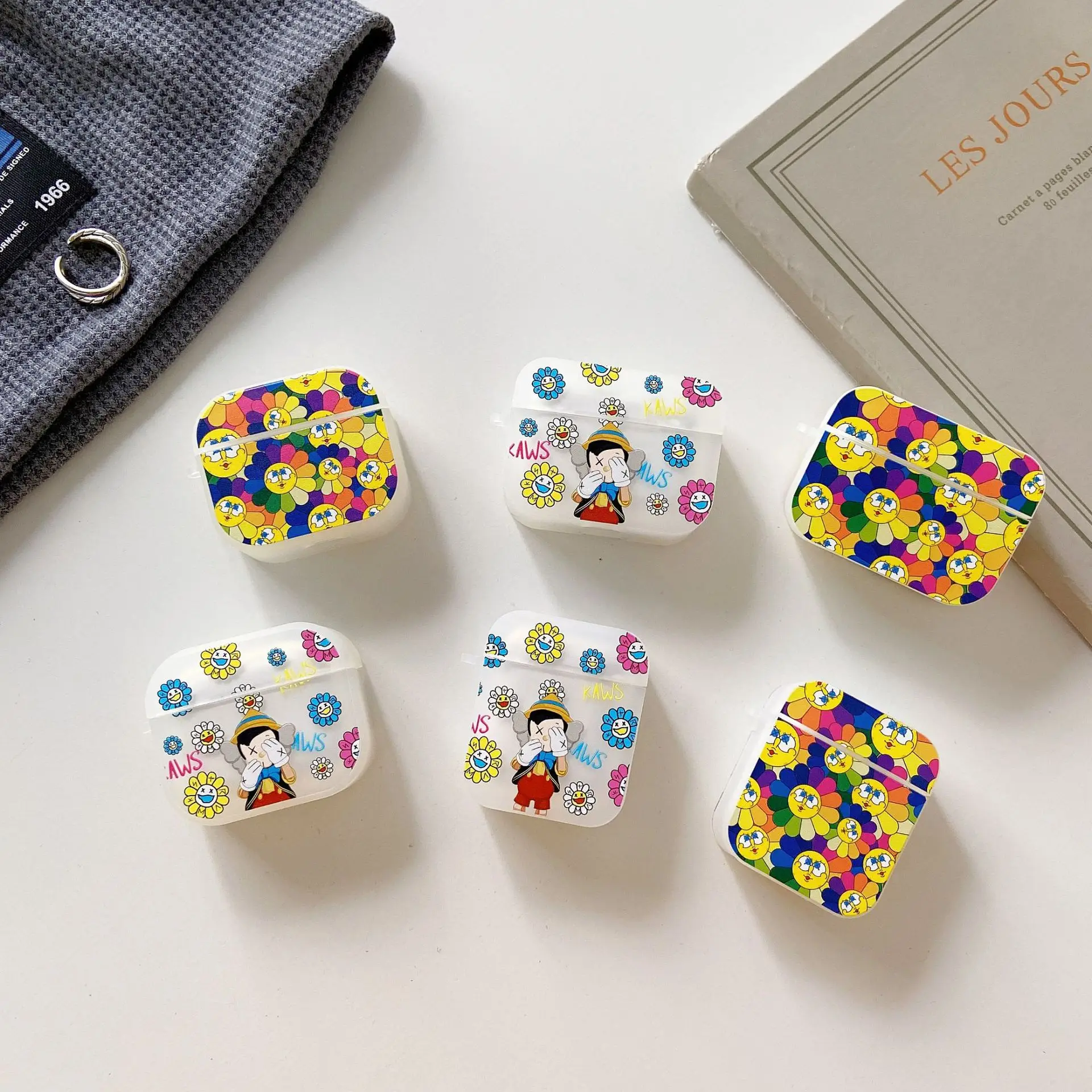 

Sunflower Case Headphone Box Earphone Accessories For Airpod Pro 3 Max Case For 2 Silicone Shock Resistant