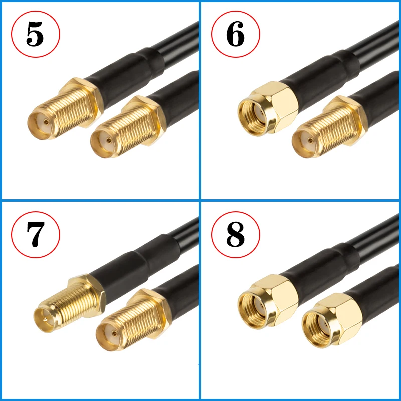 Коаксиальный кабель RG58 разъем SMA папа-папа мама 0 3-50 м