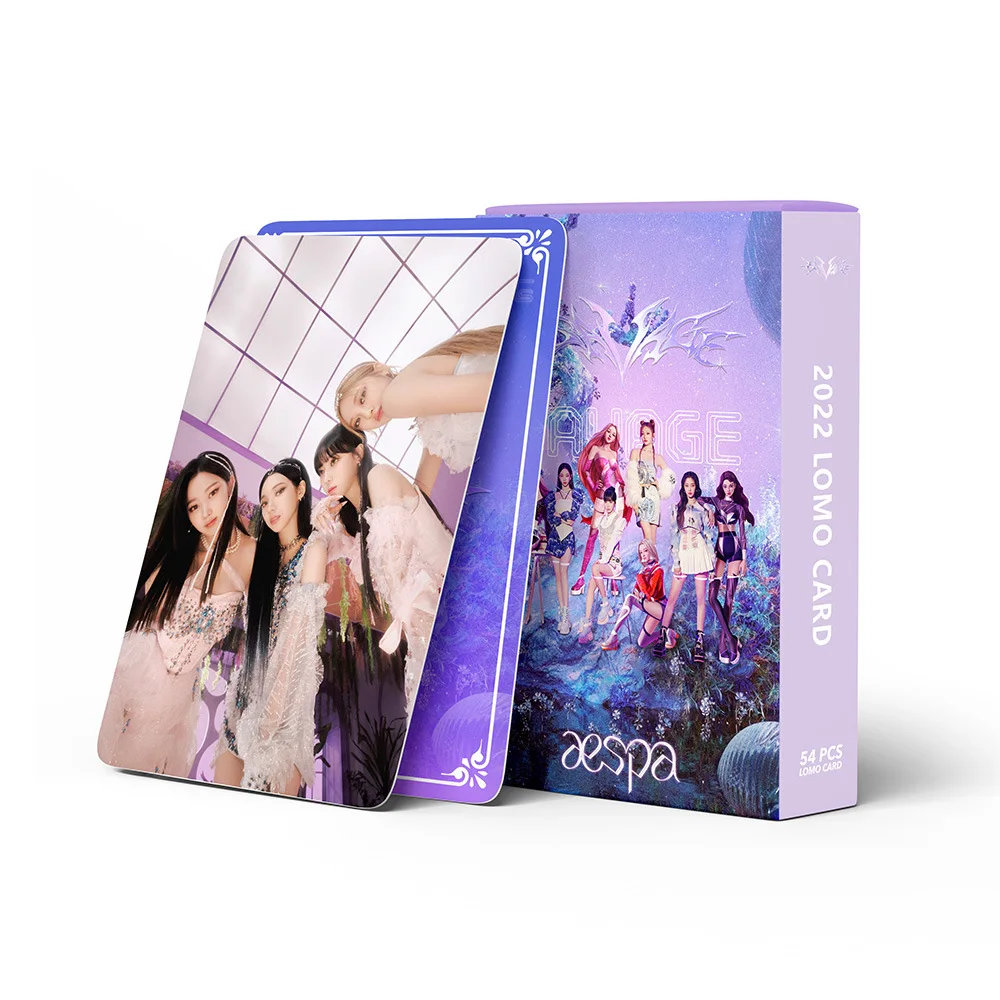 

Kpop kep1er Aespa Lomo card album photo book postcard double HD photo card