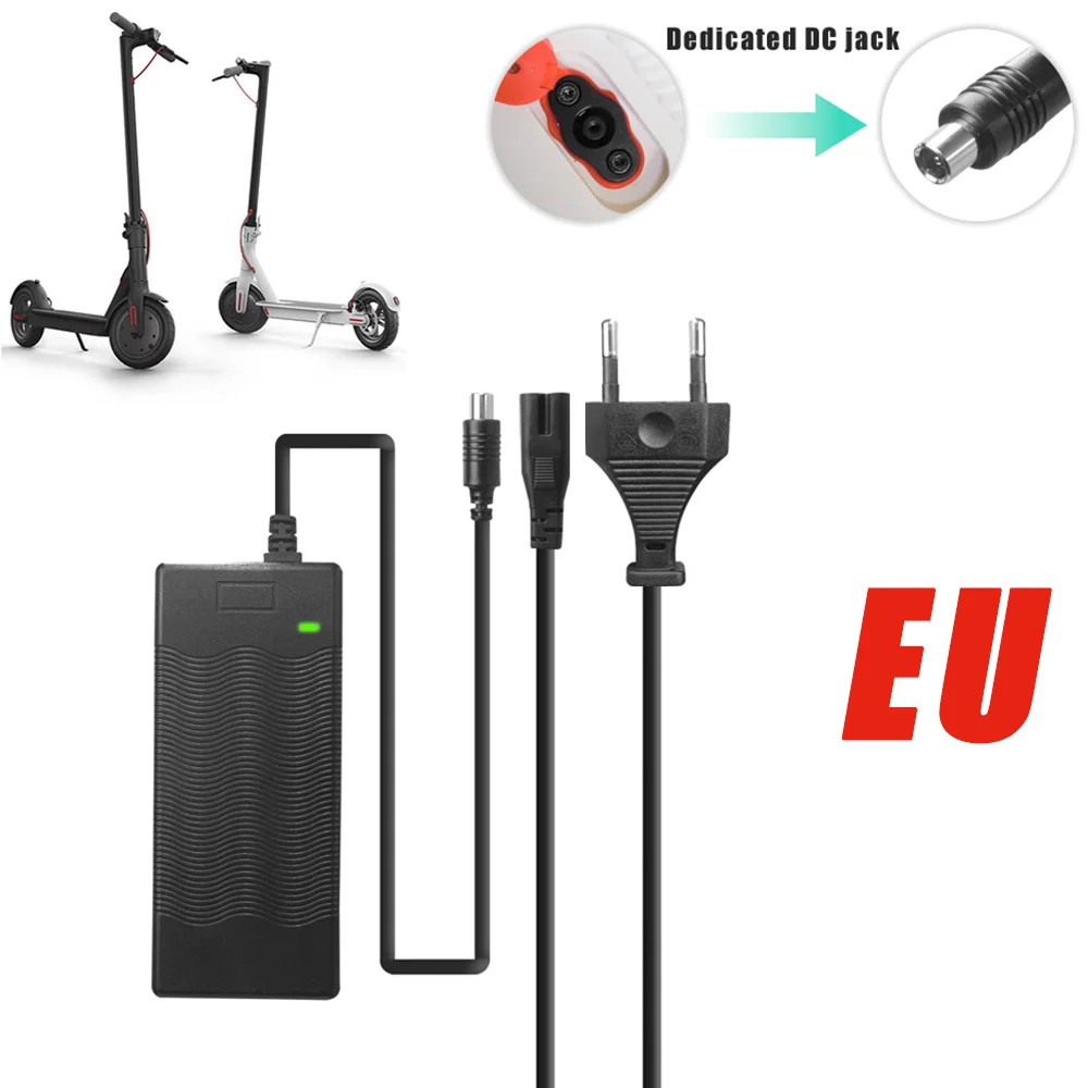

High Quality Battery Power Wheel Lithium Charger For Xiaomi M365/Pro/1S Electric Scooter 42V 2A Chargering Adapter Part Accessor