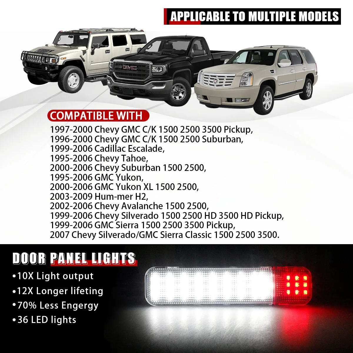 2 шт. светодиодный светильник на дверной панели автомобиля световой сигнал шага