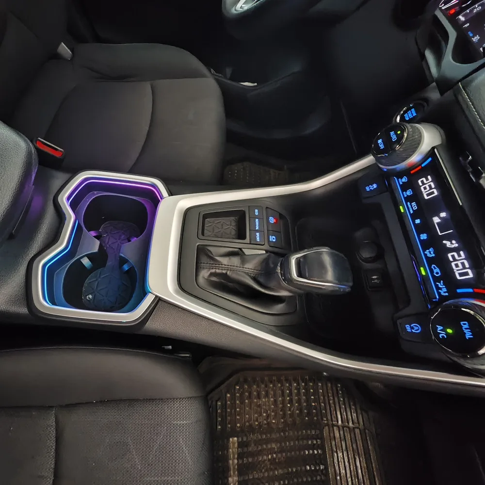 

Подстаканник Symphony, окружающий свет, декоративный светильник, специальная атмосферная лампа, 64 цвета для Toyota RAV4 XA50 2019-2024