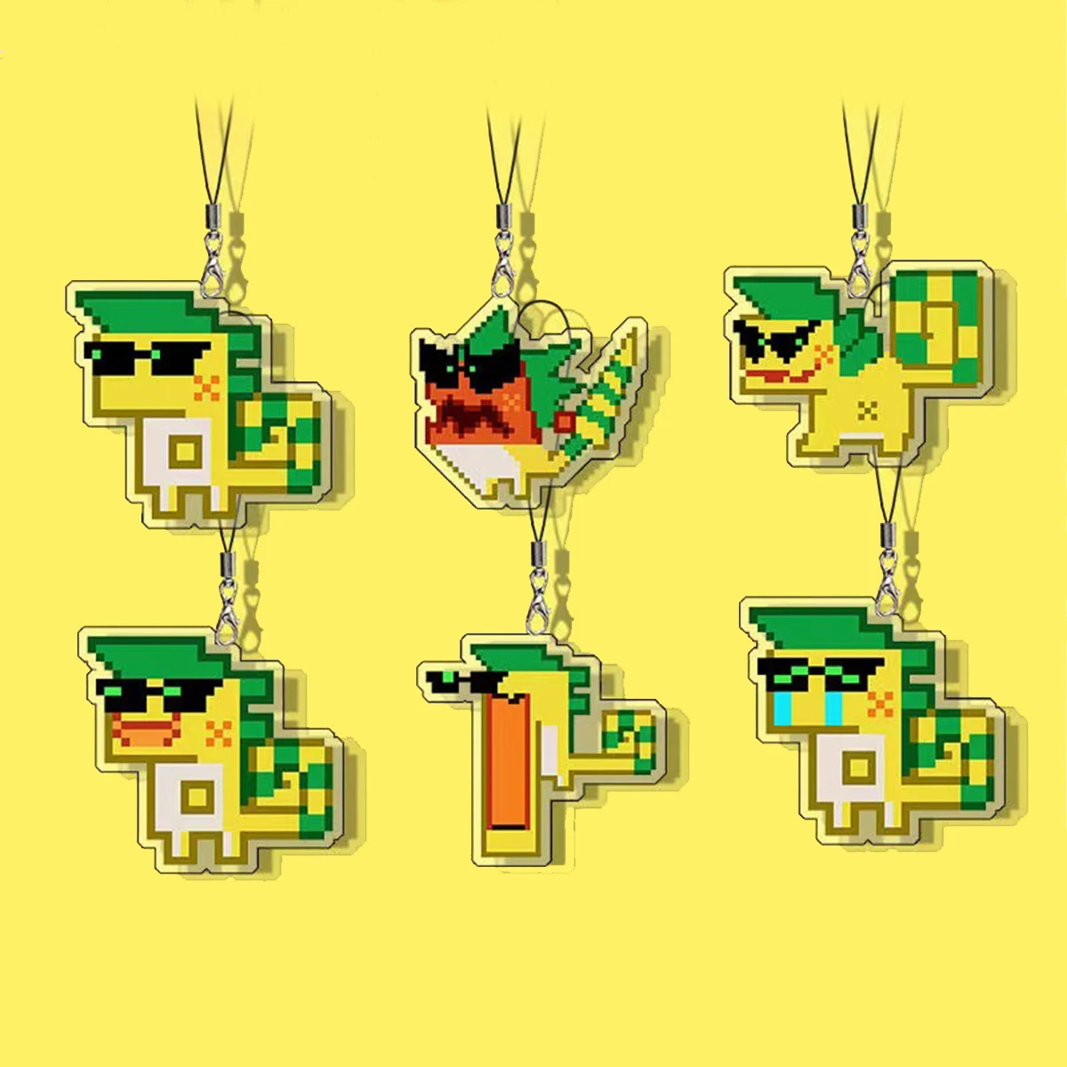 Кольцо для ключей с зеленым драконом