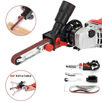 diy m10m14 sanding belt adapter attachment converting 100115125mm electric angle grinder to belt sander wood metal working
