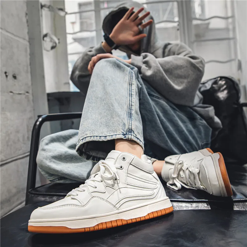 кроссовки мужские 2024 осень-зима высокие Повседневные Дышащие трендовые унисекс