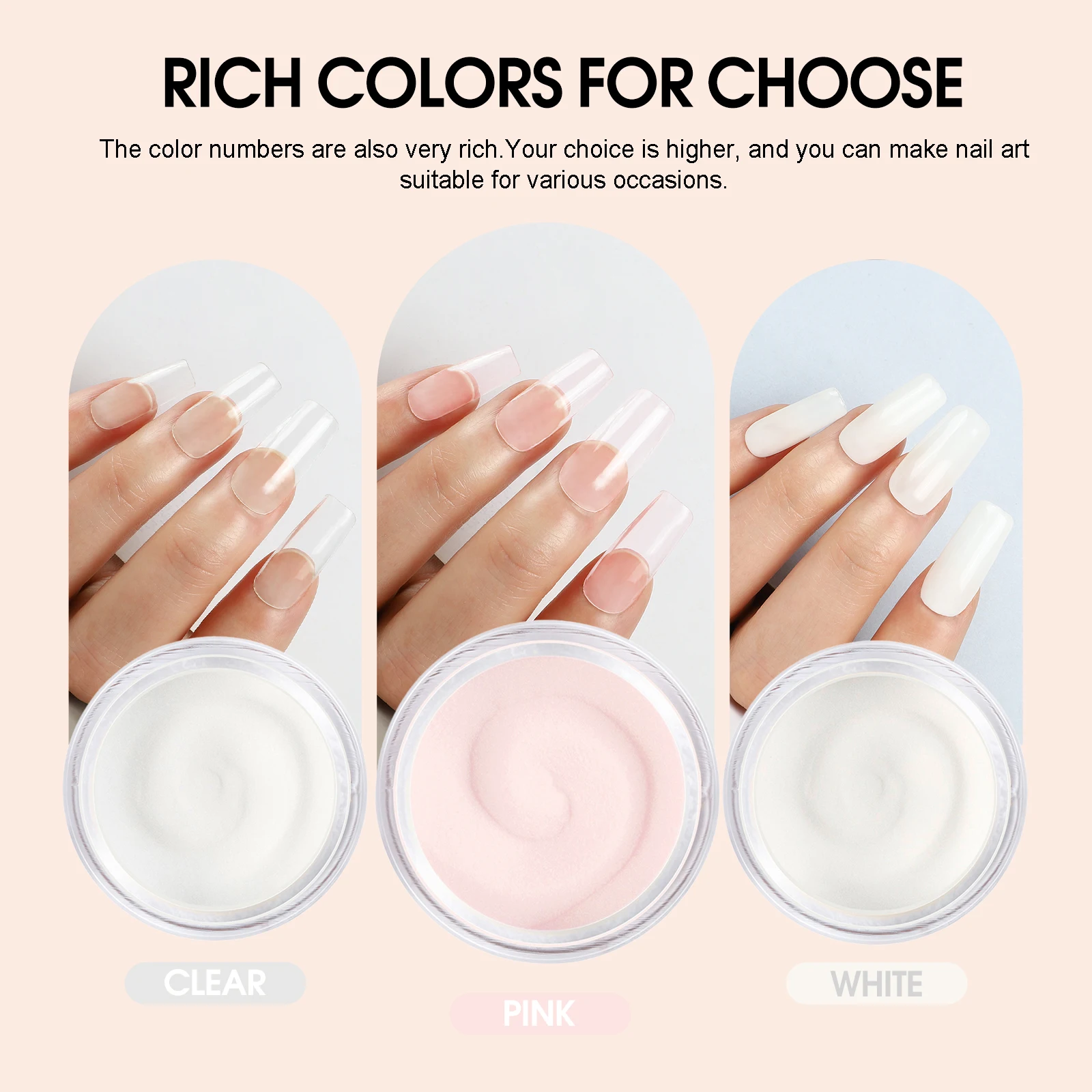 COSCELIA Акриловая Пудра 8 Г Профессиональный Полимер Для Ногтей Французского