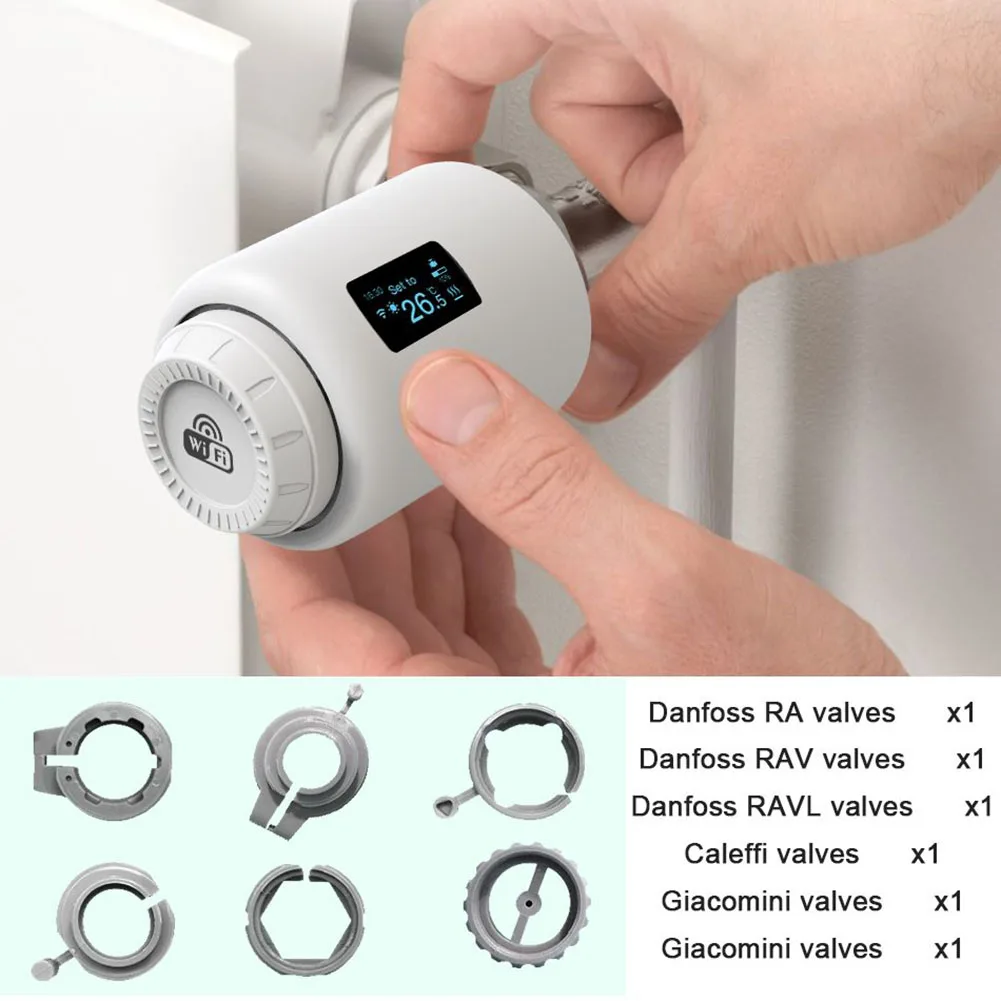

WiFi Thermostatic Radiator Valves Thermostaat Wifi Smart Programmable Temperature Controller Alexa Home Voice Controller Smart