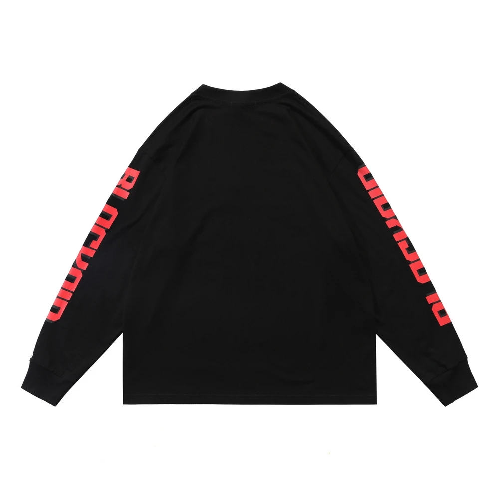 Уличная одежда 2022 черная футболка оверсайз в стиле хип-хоп с рисунком аниме