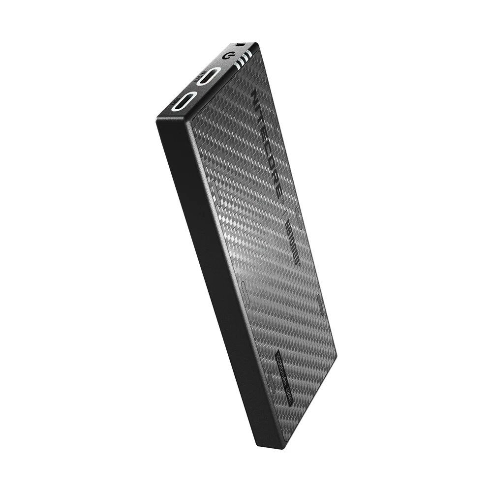 Фото NITECORE NB10000 Gen4 Ультралегкий внешний аккумулятор из углеродного волокна 10000 мАч, мобильный повербанк с двумя портами USB-C, быстрая зарядка 22.5 Вт №2