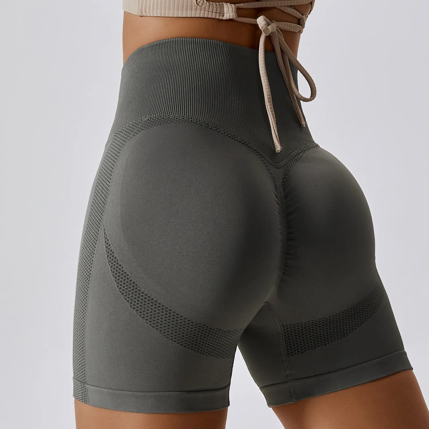 EINYOO New High Waist Yoga Playsuits Female Tight Cycling Gym Shorts Women Seamless Breathable Sports Pants Zevity Traf Y2K