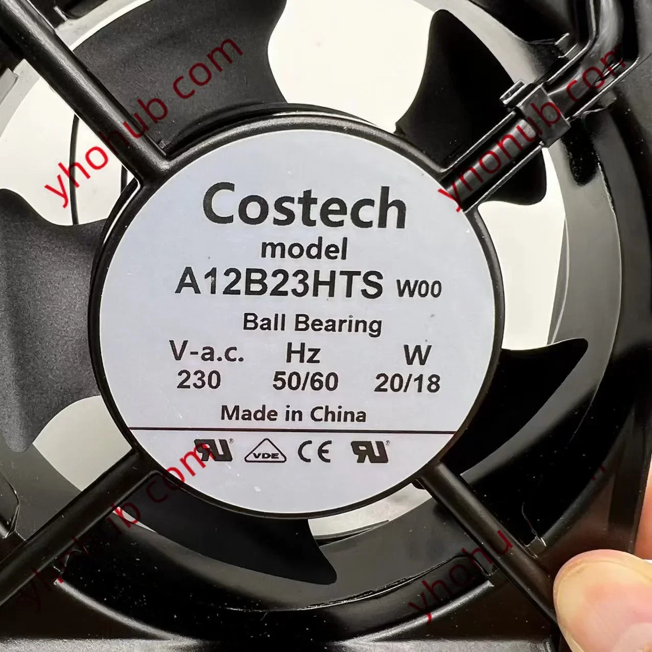 Фото Серверный квадратный вентилятор Costec A12B23HTS 120x120x38 мм, 2-проводной №2