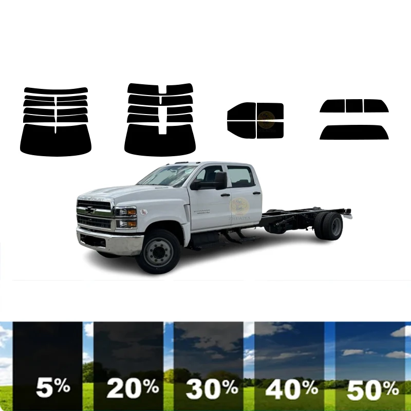 Предварительно вырезанная съемная тонировочная пленка для окон автомобиля 100%