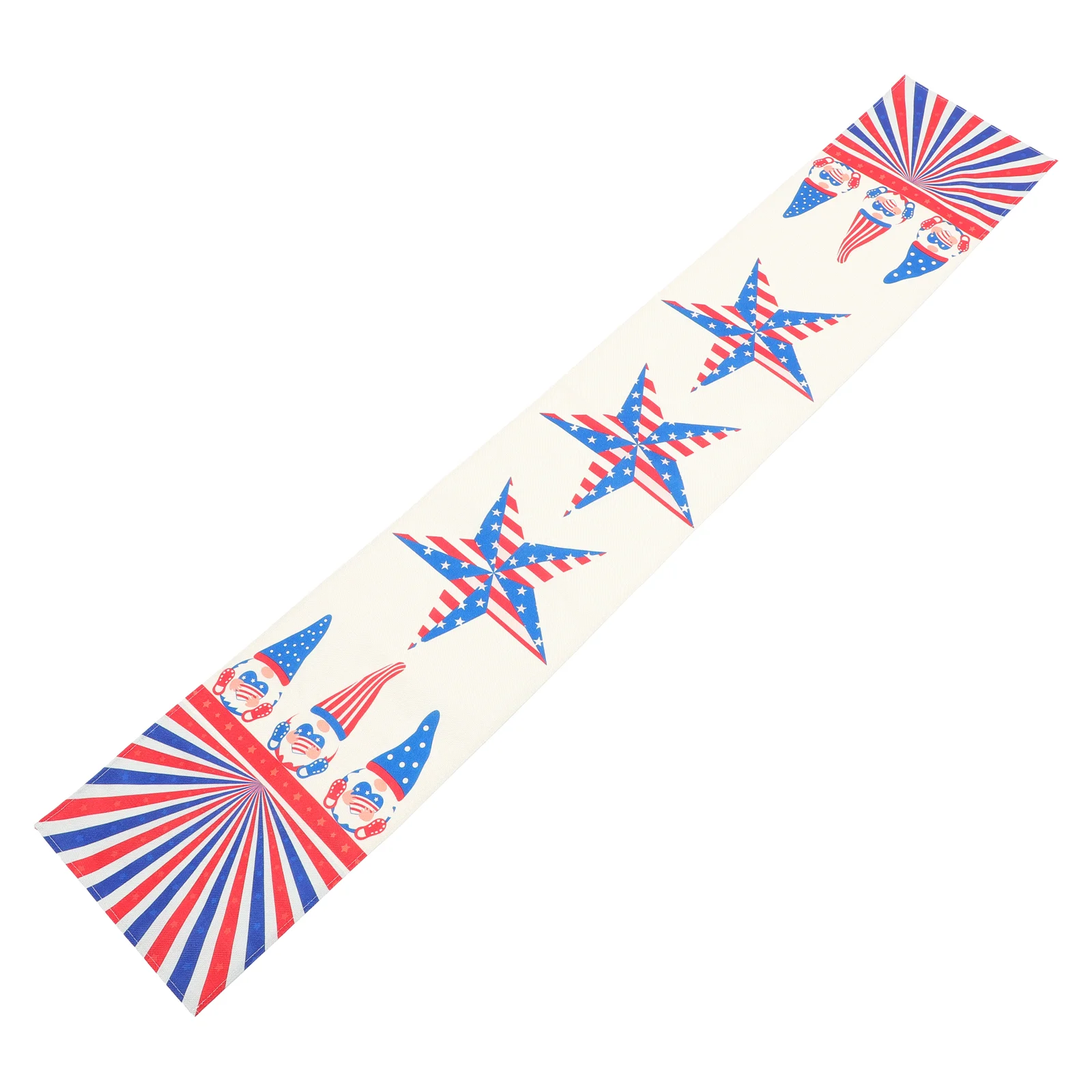 

Banquet Table Runner Creative Gnome Table Cover Independence Day Table Runner