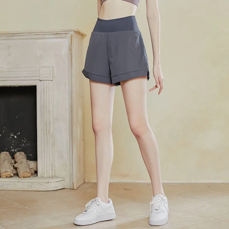 False two natural anti sneaked away shorts code quick-drying trained running fitness yoga pants for summer wear