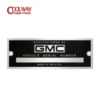 aluminum blank gmc serial number door data id identification tag vehicle vin plate
